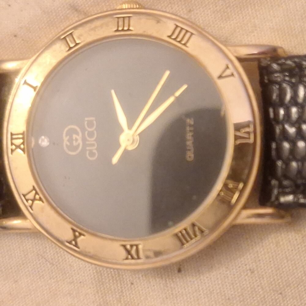 Gucci 3000M 18K Gold Plated Men's Watch (A305)